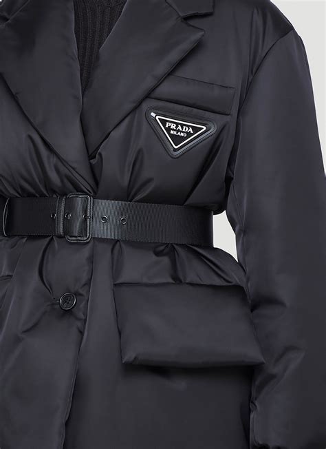 women's prada coat with belt|prada coat women's sale.